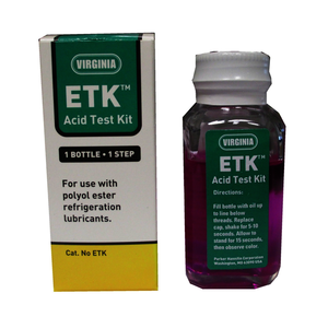 Test d'acidité d'huile ester ETK